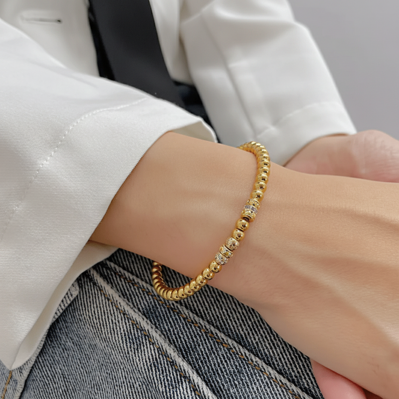 Aganya kreation Willow 18k Gold Plated Stainless Steel Tarnish Free Waterproof Female bracelet