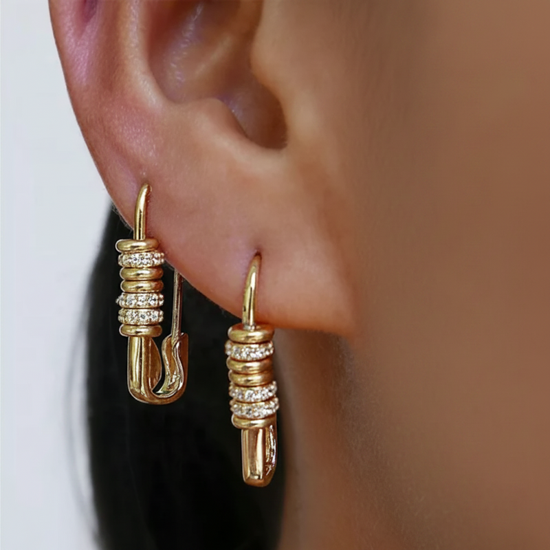 Aganya kreation Zephyr Earrings 18k Gold Plated Stainless Steel Tarnish Free Waterproof Female Jewellery