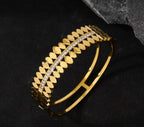 Aganya kreation Zevuc bracelet 18k Gold Plated Stainless Steel Tarnish Free Waterproof Female Jewellery