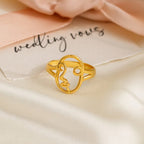 Aganya kreation Ziome 18k Gold Plated ring