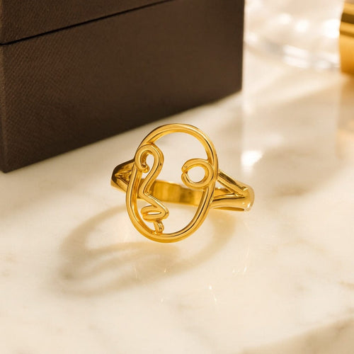Aganya kreation Ziome 18k Gold Plated ring