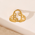 Aganya kreation Ziome 18k Gold Plated ring