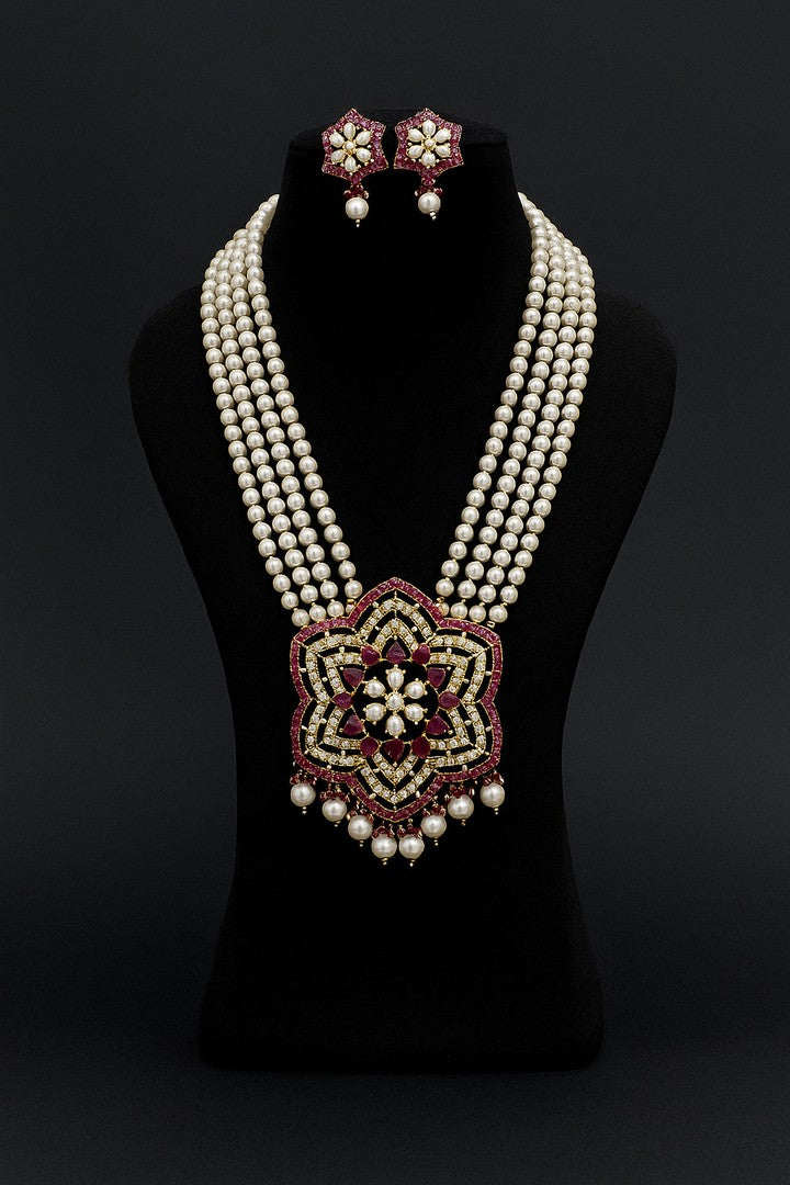 Akshi real pearl set