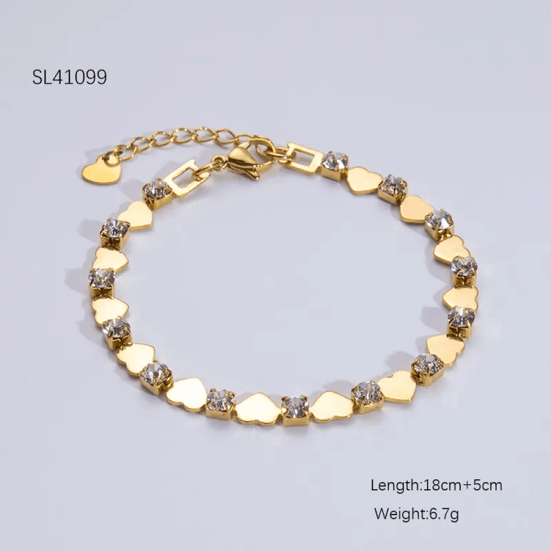 B-87-18k Gold Plated Stainless Steel Tarnish Free Waterproof Female Jewellery