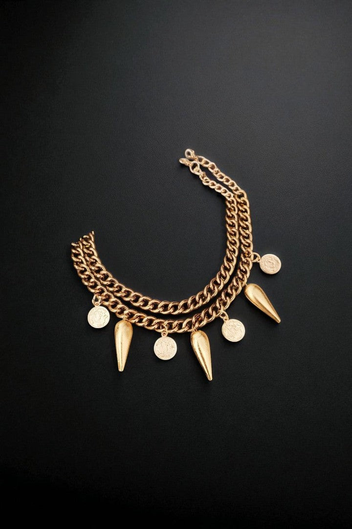 Alveena necklace with coin charms