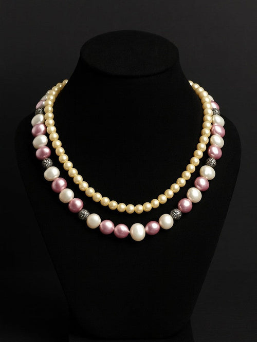Anahi Mala Set - Elegant Shell Pearl Jewelry for Any Occasion