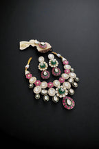 Anokhi Moissanite polki kundan set