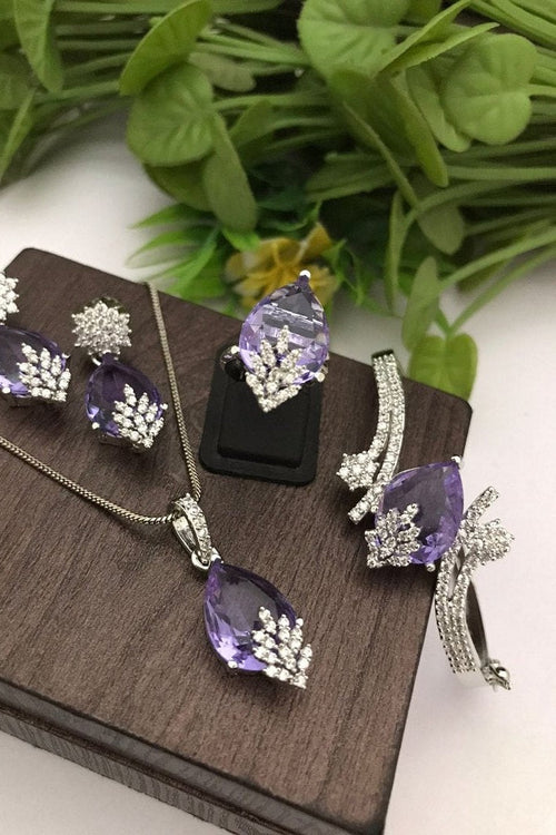 Anura Combo - Elegant Copper Alloy Jewelry Set