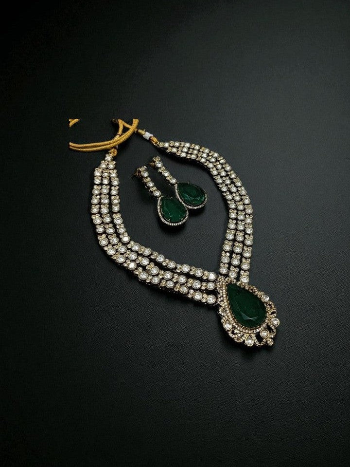Arghya polki kundan set