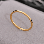Atina Ring 18k Gold Plated Stainless Steel Tarnish Free Waterproof Female Jewellery
