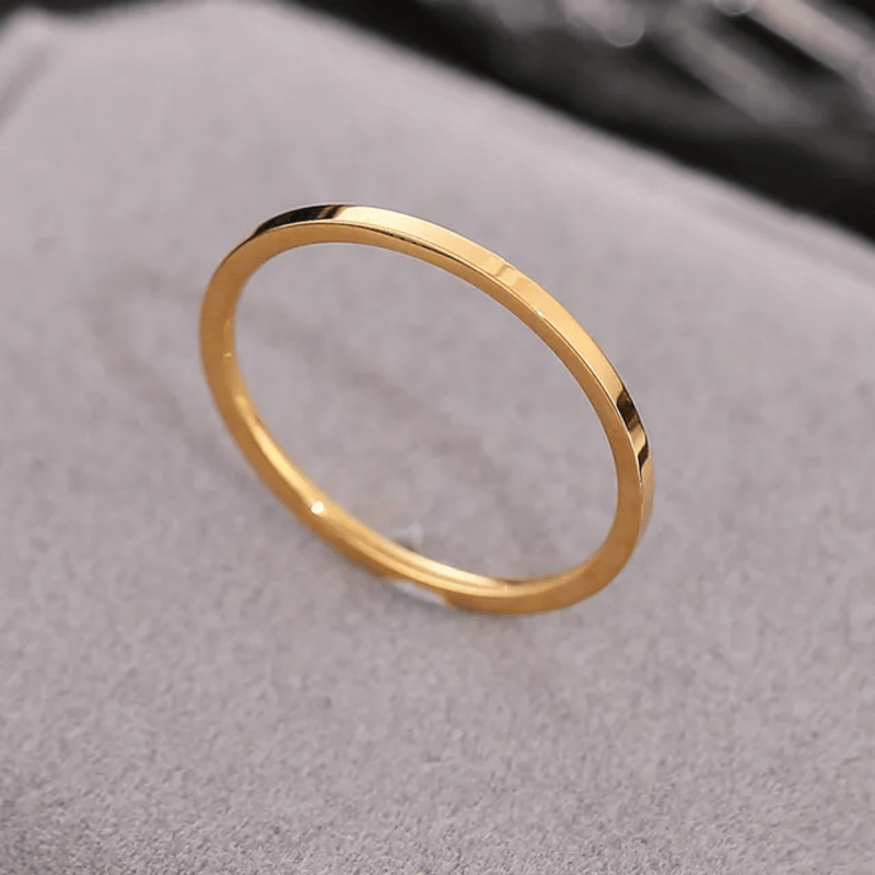 Atina Ring 18k Gold Plated Stainless Steel Tarnish Free Waterproof Female Jewellery