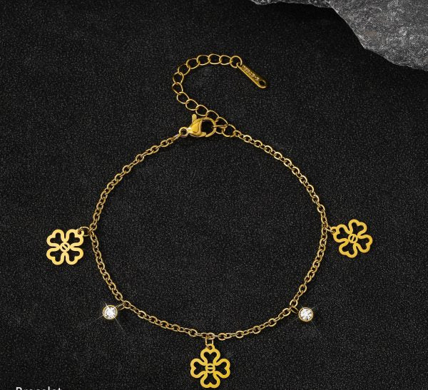 B-131 – 18k Gold Plated Stainless Steel Tarnish Free Waterproof Female Jewellery