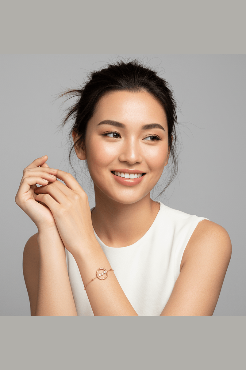 B-132 – 18k Gold Plated Stainless Steel Tarnish Free Waterproof Female Jewellery