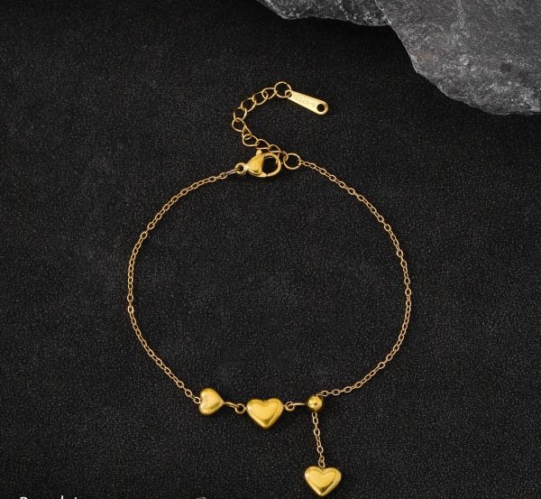B-134 – 18k Gold Plated Stainless Steel Tarnish Free Waterproof Female Jewellery