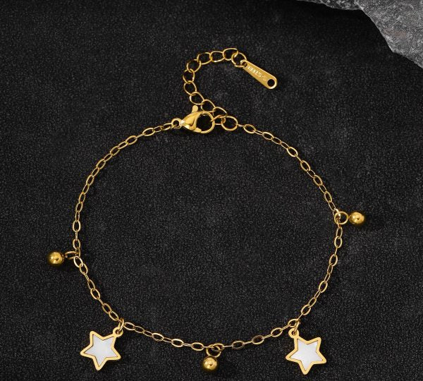 B-137– 18k Gold Plated Stainless Steel Tarnish Free Waterproof Female Jewellery