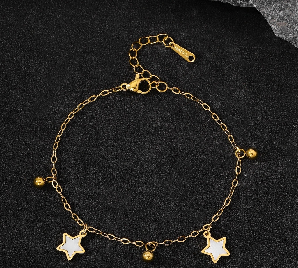 B-137– 18k Gold Plated Stainless Steel Tarnish Free Waterproof Female Jewellery