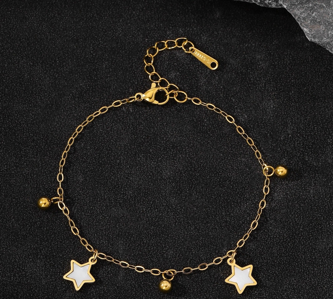B-137– 18k Gold Plated Stainless Steel Tarnish Free Waterproof Female Jewellery