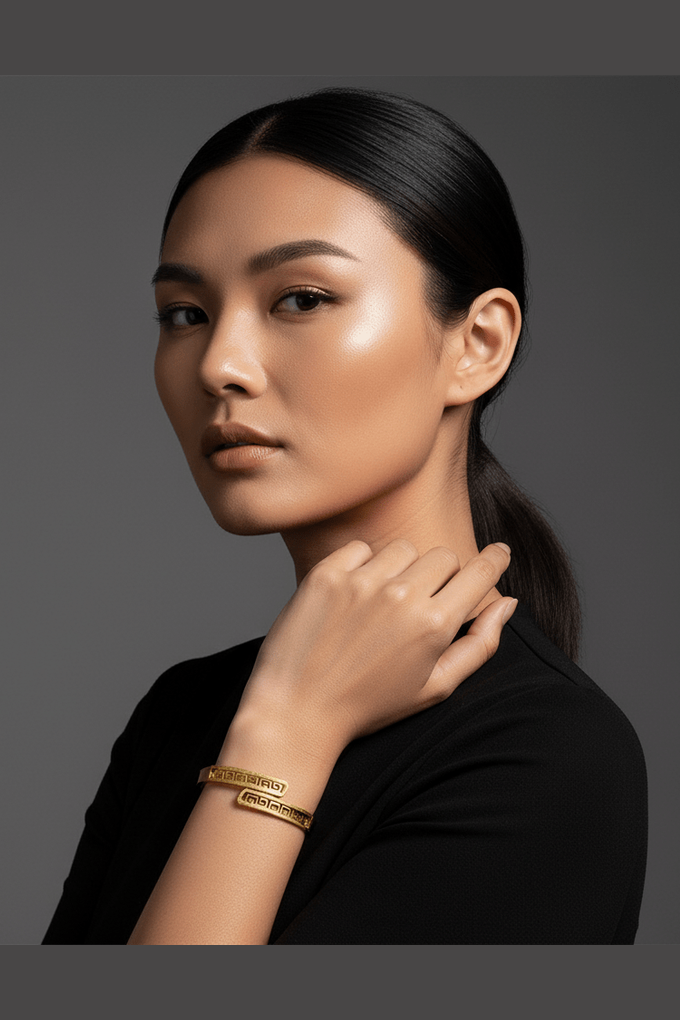 B-143 – 18k Gold Plated Stainless Steel Tarnish Free Waterproof Female Jewellery