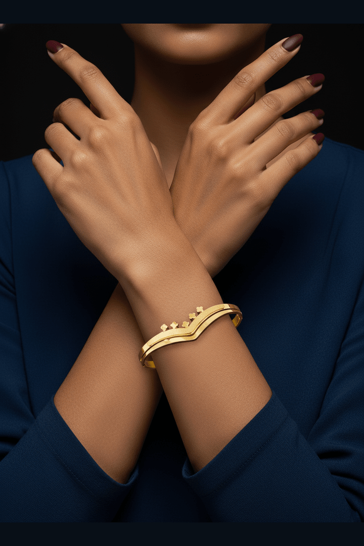 B-153 – 18k Gold Plated Stainless Steel Tarnish Free Waterproof Female Jewellery