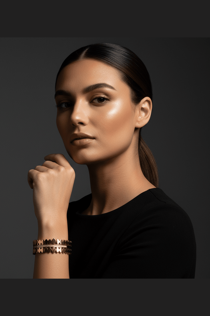 B-157 – 18k Gold Plated Stainless Steel Tarnish Free Waterproof Female Jewellery