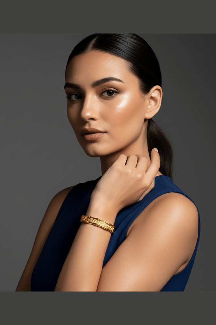 B-160 – 18k Gold Plated Stainless Steel Tarnish Free Waterproof Female Jewellery