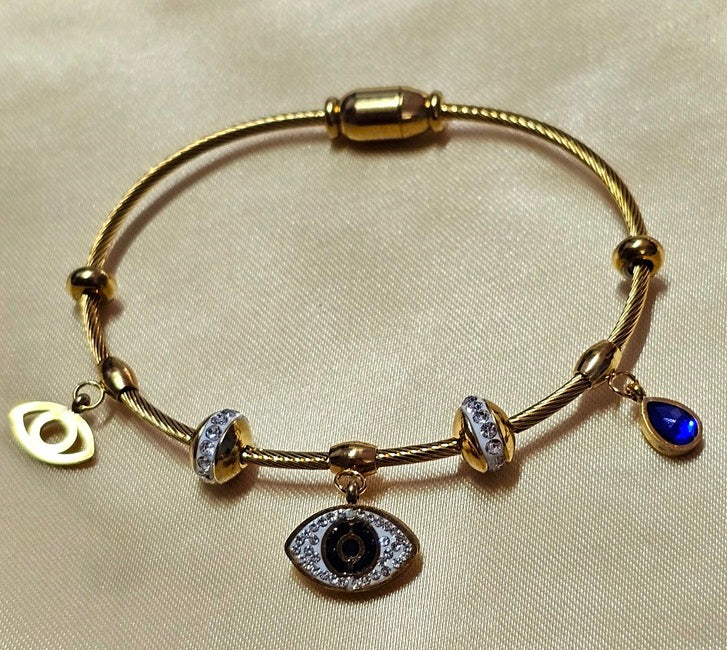 B-74-Gold Plated Stainless Steel Tarnish Free Waterproof Female Jewellery