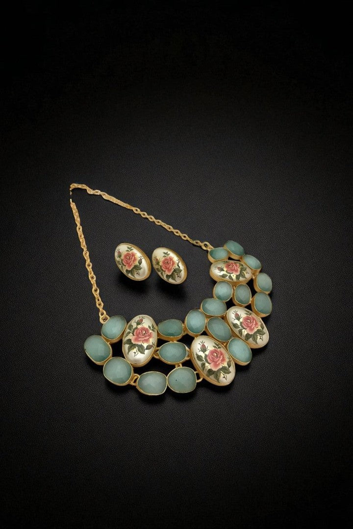 Barnali real pearl set