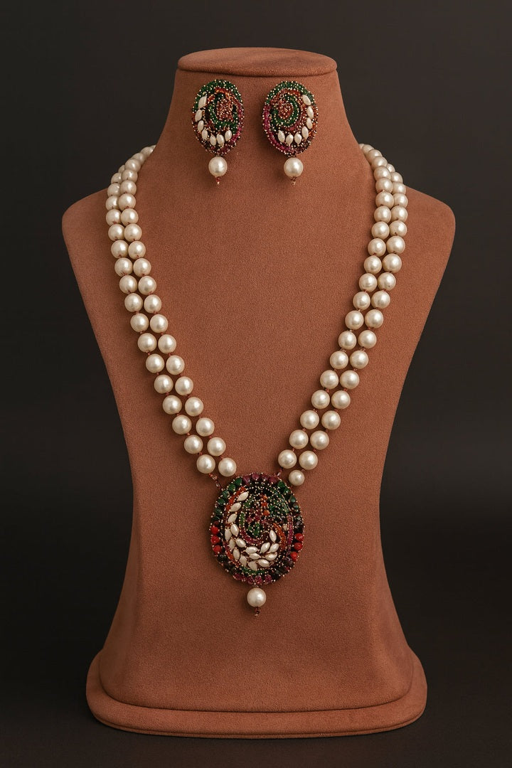 Bhagya real pearl set