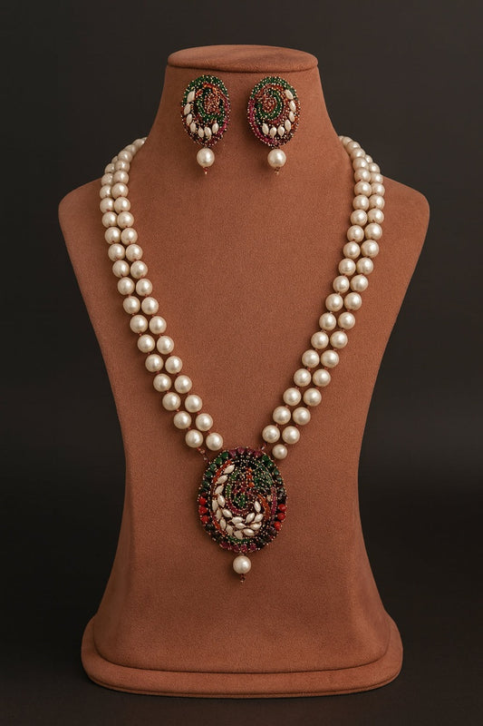 Bhagya real pearl set