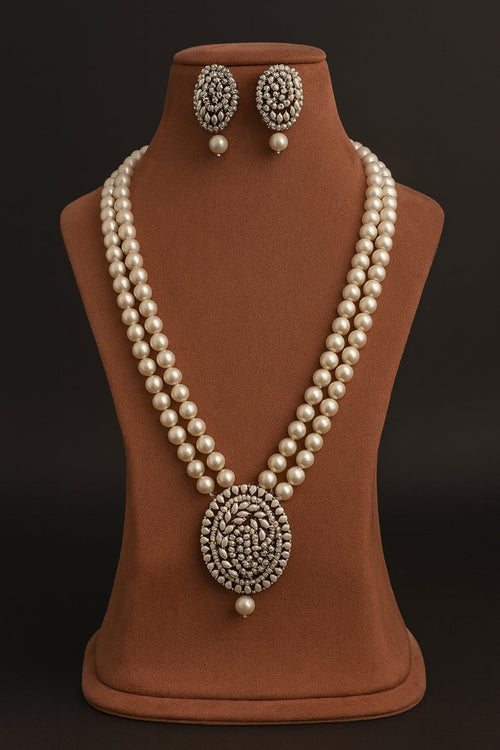 Bhuvi real pearl set