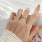 Brisk Ring 18k Gold Plated Stainless Steel Tarnish Free Waterproof Female Jewellery