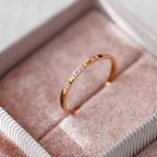 Brisk Ring 18k Gold Plated Stainless Steel Tarnish Free Waterproof Female Jewellery