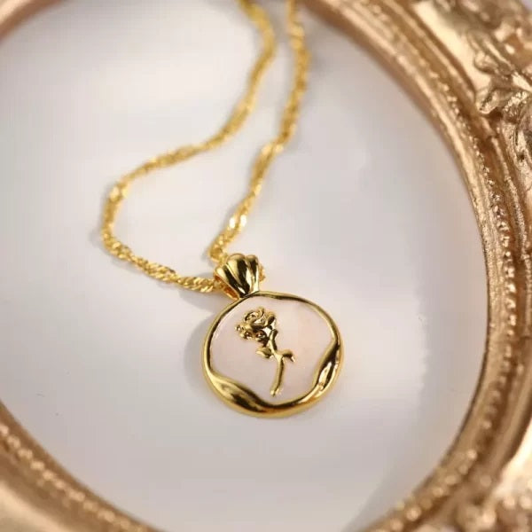 C-208-18k Gold Plated Stainless Steel Tarnish Free Waterproof Female Jewellery
