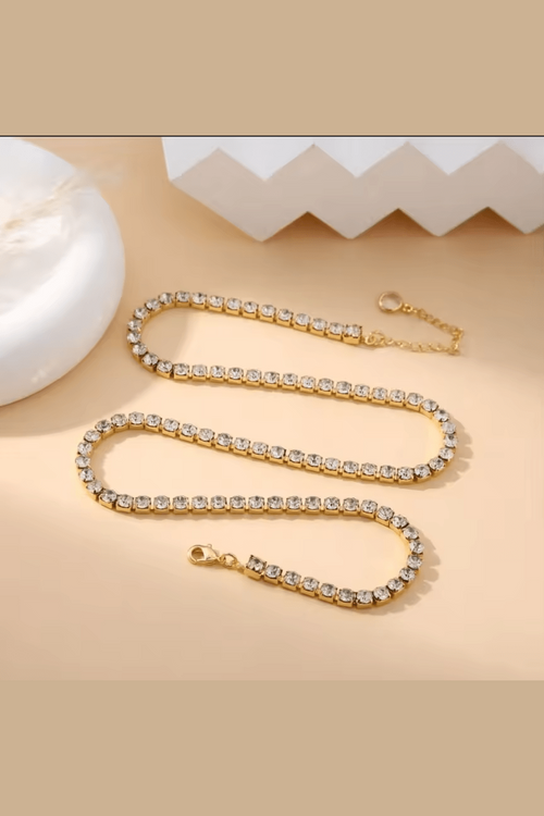 C-308 – 18k Gold Plated Stainless Steel Tarnish Free Waterproof Female Jewellery