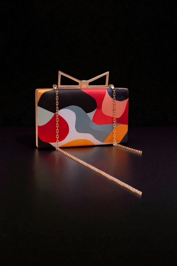Canvas chic clutch