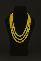 Charu pumpkin beads real stone mala
