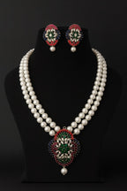 Charu real pearl set