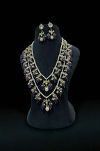 Deepika long mala kundan set