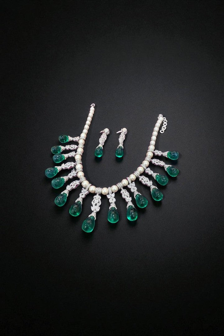 Deepika padukone inspired doublet stone set