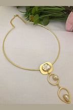 Desta Real Pearl Hasli Necklace - Elegant Brass Jewelry