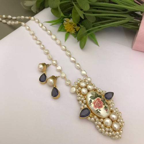 Drishyani Real Pearl Set - Handmade Jewelry for Every Occasion