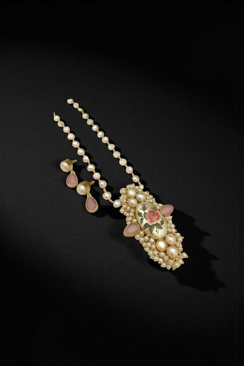 Drishyani real pearl set