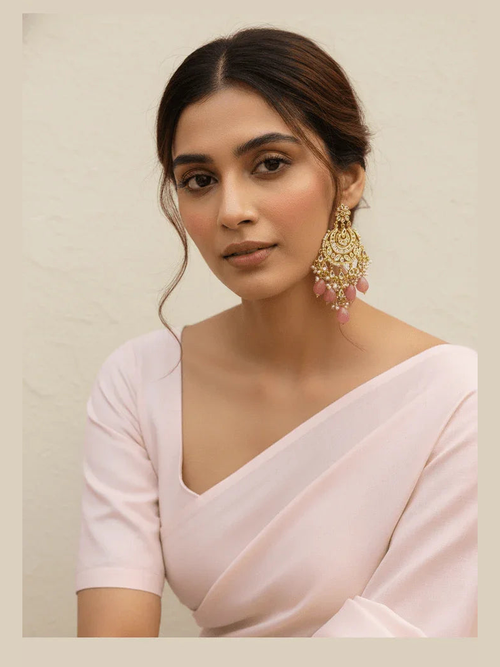 Droplets Earrings - Exquisite Kundan Jewelry by Aganya Kreation