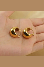 ES-243-18k Gold Plated Stainless Steel Tarnish Free Waterproof Female Jewellery