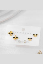 ES-285 – 18k Gold Plated Stainless Steel Tarnish Free Waterproof Female Jewellery