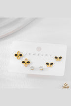 ES-285 – 18k Gold Plated Stainless Steel Tarnish Free Waterproof Female Jewellery