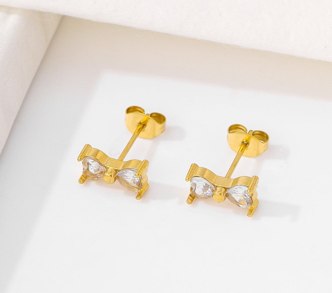 ES-290 – 18k Gold Plated Stainless Steel Tarnish Free Waterproof Female Jewellery