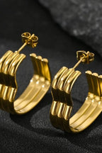 ES-300 – 18k Gold Plated Stainless Steel Tarnish Free Waterproof Female Jewellery