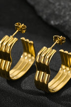 ES-300 – 18k Gold Plated Stainless Steel Tarnish Free Waterproof Female Jewellery