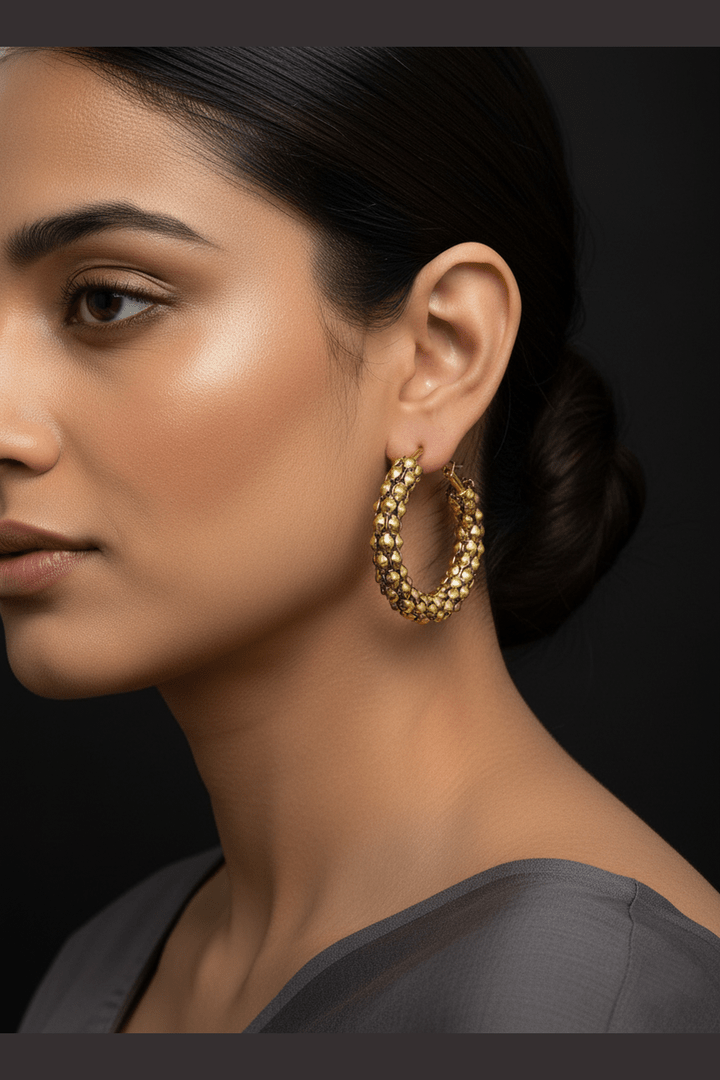 ES-301 – 18k Gold Plated Stainless Steel Tarnish Free Waterproof Female Jewellery